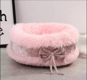 Presale pluche mand luxury bow pink 80cm